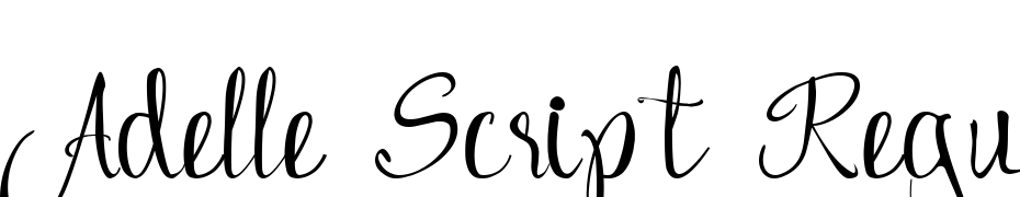 Adelle Script Regular Fuente Descargar Gratis