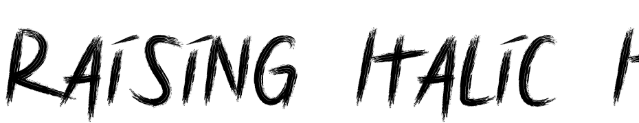 Raising Italic Italic cкачати шрифт безкоштовно