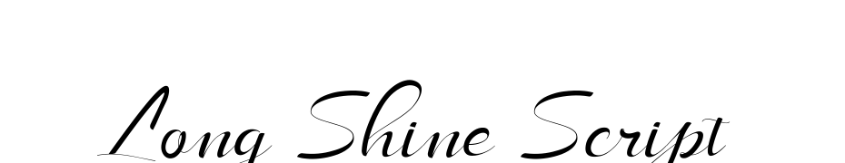 Long Shine Script Schrift Herunterladen Kostenlos