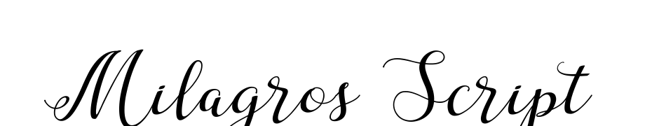 Milagros Script Polices Telecharger