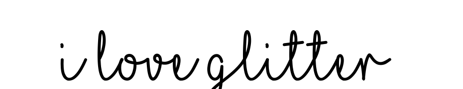 I Love Glitter Font Download Free