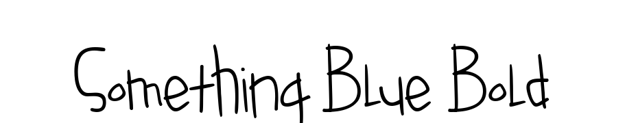 Something Blue Bold Scarica Caratteri Gratis