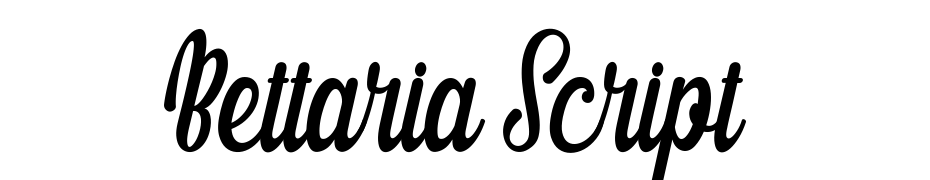 Bettaria Script Font Download Free