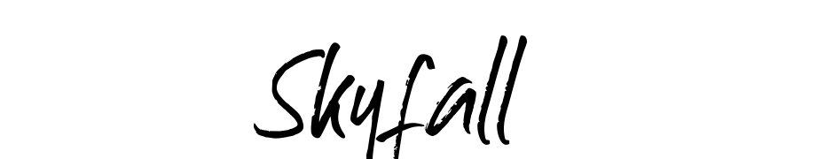 Skyfall cкачати шрифт безкоштовно