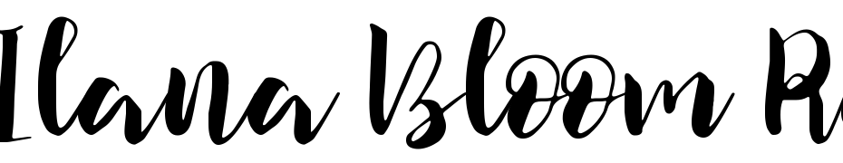 Ilana Bloom Regular Font Download Free