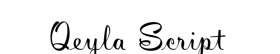 Qeyla Script Schrift Herunterladen Kostenlos
