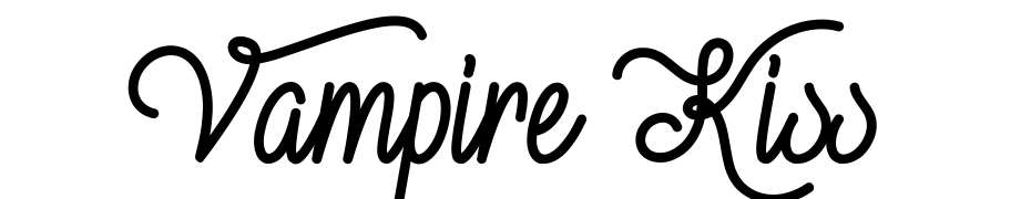 Vampire Kiss Font Download Free