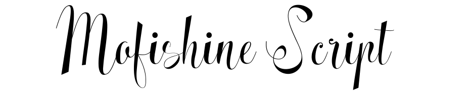 Mofishine Script Scarica Caratteri Gratis