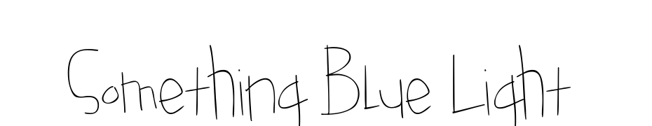 Something Blue Light Font Download Free