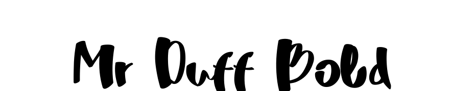 Mr Duff Bold Scarica Caratteri Gratis