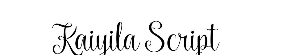 Kaiyila Script Schrift Herunterladen Kostenlos