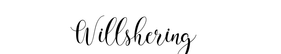 Willshering Yazı tipi ücretsiz indir