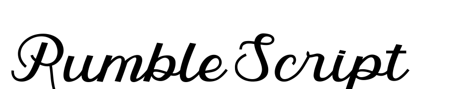 Rumble Script Font Download Free