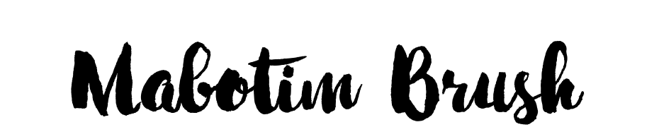 Mabotim Brush Font Download Free