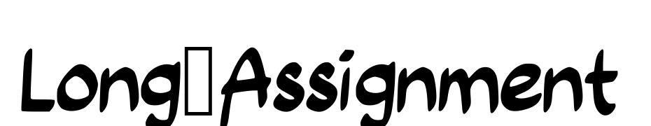 Long_Assignment Fuente Descargar Gratis
