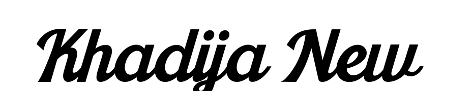Khadija New Font Download Free
