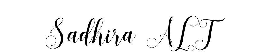 Sadhira ALT Font Download Free