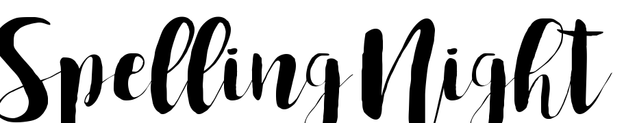 Spelling Night Schrift Herunterladen Kostenlos