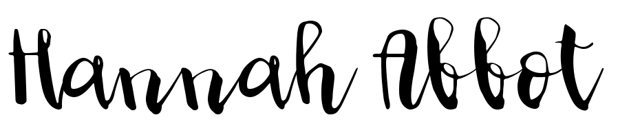 Hannah Abbot Font Download Free
