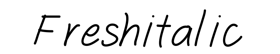 Freshitalic cкачати шрифт безкоштовно