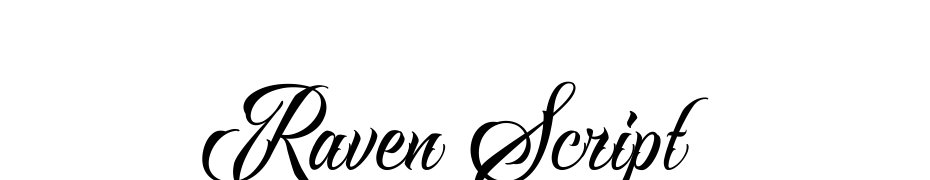 Raven Script Yazı tipi ücretsiz indir
