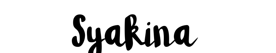 Syakina Font Download Free