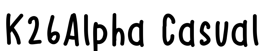 K26Alpha Casual Schrift Herunterladen Kostenlos