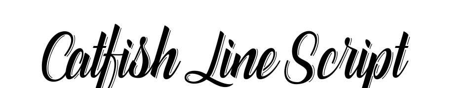 Catfish Line Script Font Download Free