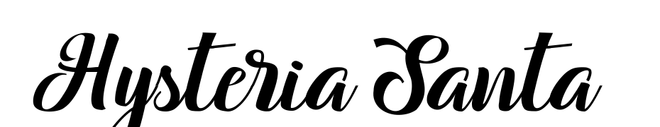 Hysteria Santa Font Download Free