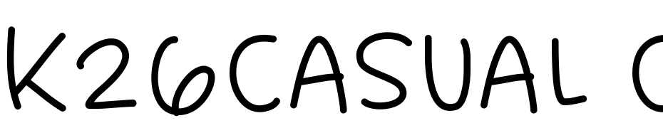 K26Casual Comics Font Download Free