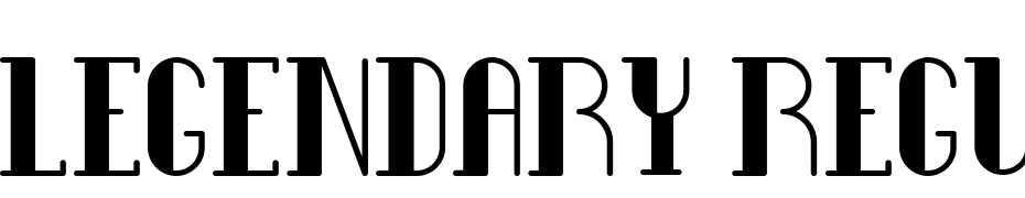 Legendary Regular Full Font Download Free