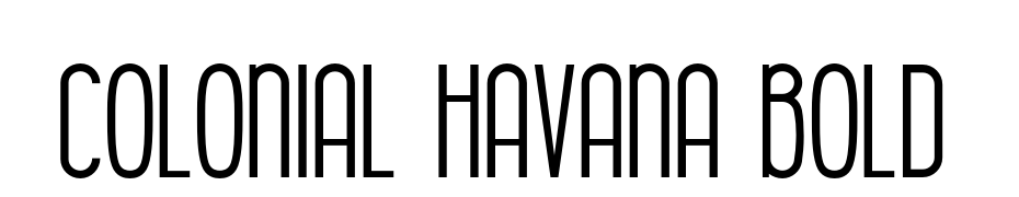 Colonial Havana Bold Font Download Free