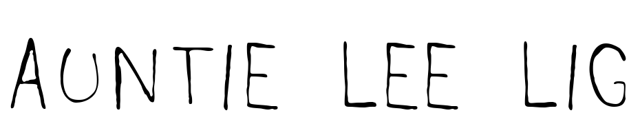 Auntie Lee Light Font Download Free