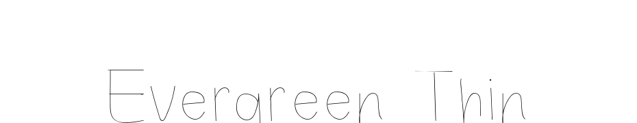 Evergreen Thin Font Download Free
