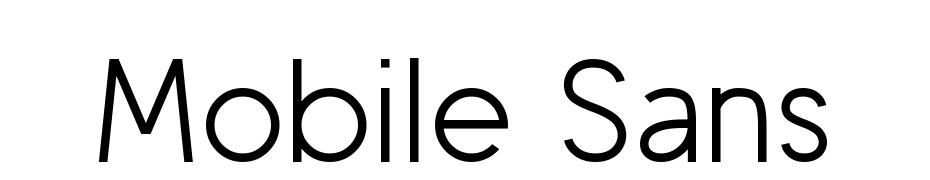 Mobile Sans Font Download Free