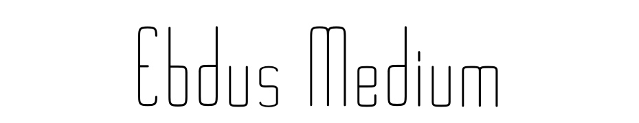 Ebdus Medium Fuente Descargar Gratis