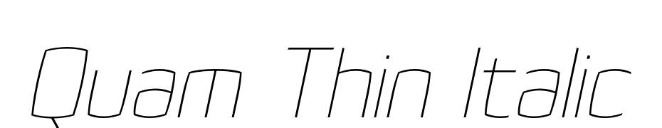 Quam Thin Italic Font Download Free