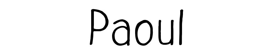 Paoul cкачати шрифт безкоштовно