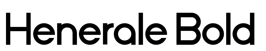 Henerale Bold Font Download Free