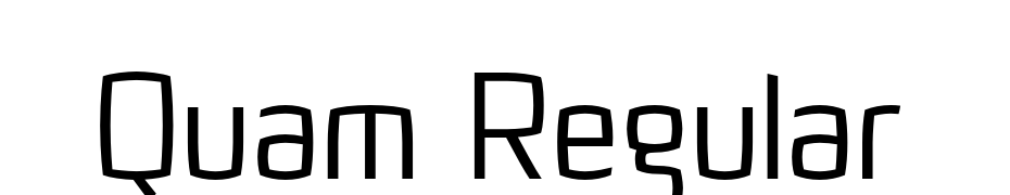 Quam Regular Font Download Free