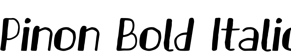 Pinon Bold Italic Font Download Free