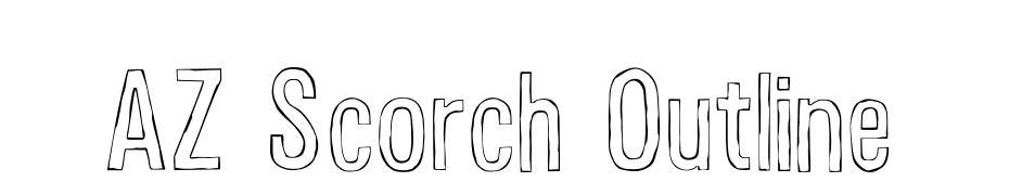 AZ Scorch Outline Font Download Free