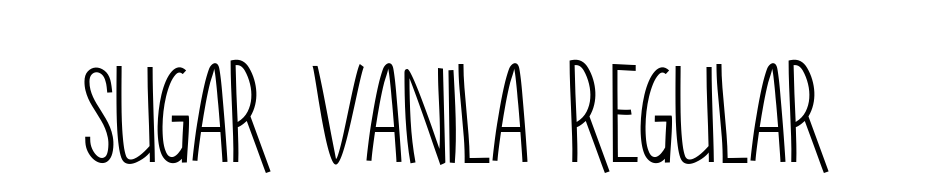 SUGAR VANILA REGULAR Font Download Free