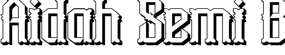 Aidah Semi Bold Expanded Font Download Free