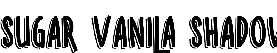 SUGAR VANILA SHADOW Font Download Free