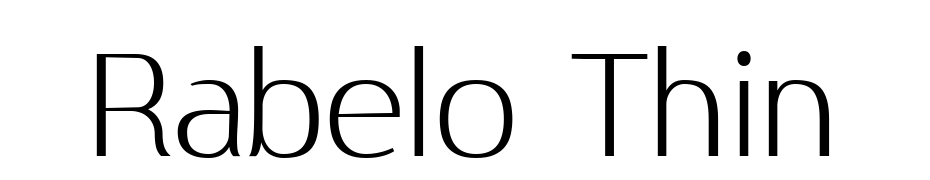 Rabelo Thin Font Download Free