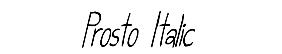 Prosto Italic Fuente Descargar Gratis