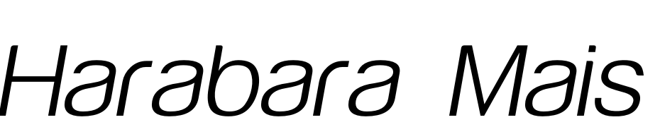 Harabara Mais Lt It Font Download Free