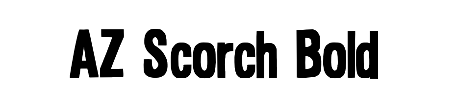 AZ Scorch Bold Font Download Free
