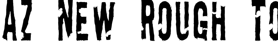 AZ New Rough Torn Schrift Herunterladen Kostenlos